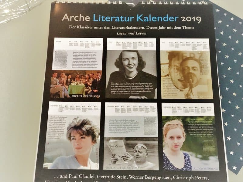 Arche Literatur Kalender 2019